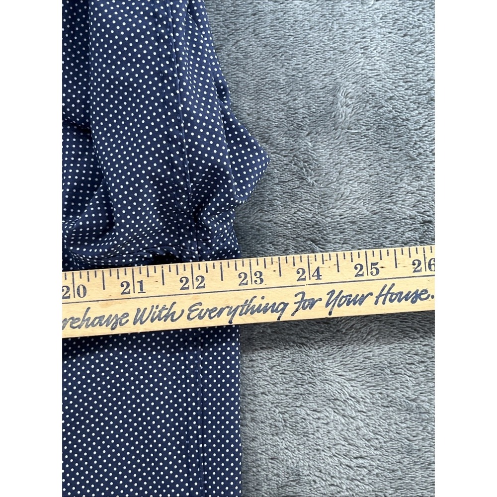 Michael Strahan Button Up Mens Large Blue Geometric Modern Fit Stretch Shirt - Picture 4 of 7